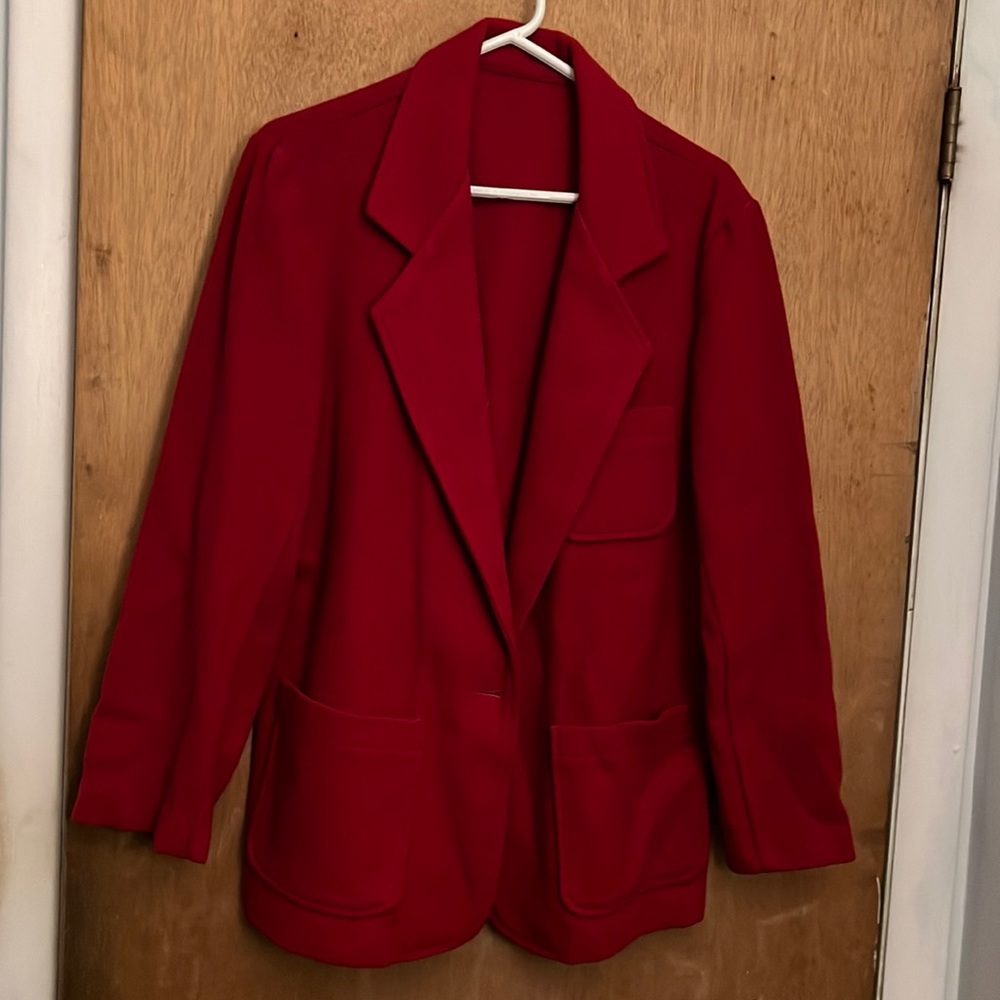 Red Wool Coat